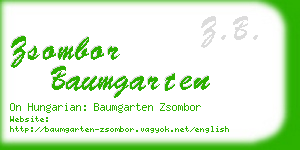 zsombor baumgarten business card